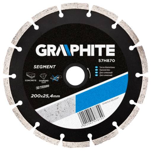 Diamond disc 200x25,4mm segmented