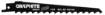 Blade for reciprocating saw, HCS, 150 x 19 x 1.25 mm, 3 TPI, set 2 pcs