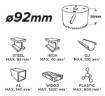 Bi-metal hole saw 92 mm