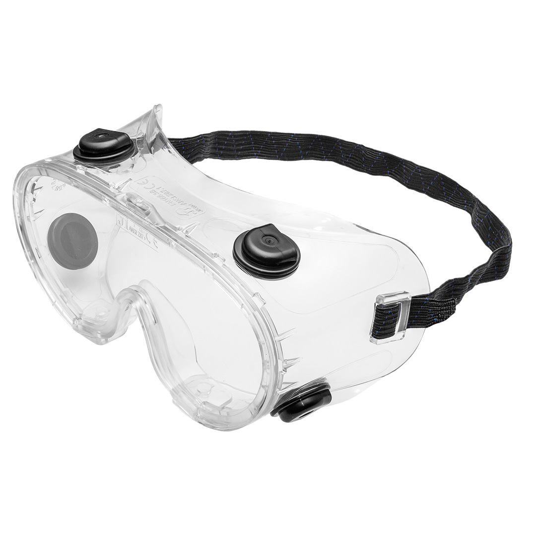 Protective goggles, resistance class B