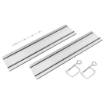 Guide rails 2 x 700 mm, connector, 2 clamps