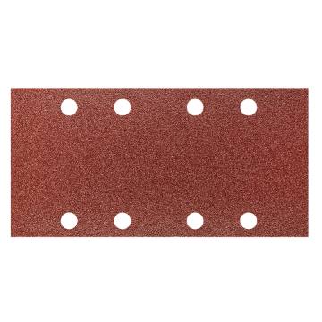 Sanding paper, velcro 93 x 185 mm, K80, 5 pcs, with holes