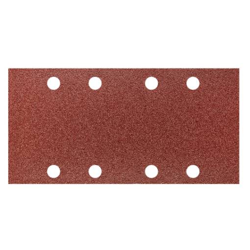 Sanding paper, velcro 93 x 185 mm, K80, 5 pcs, with holes