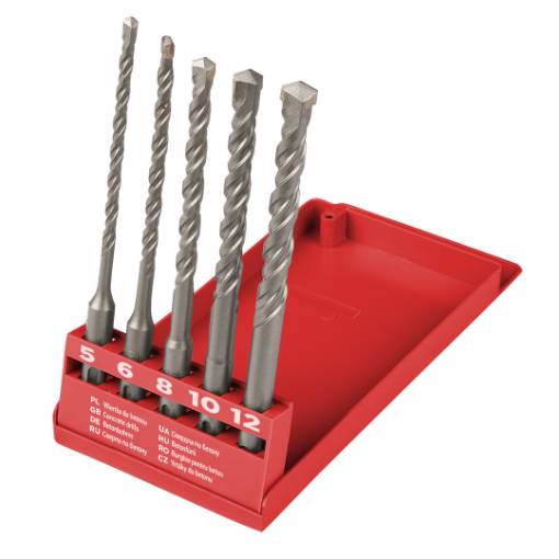 SDS PLUS masonry drill set 5,6,8,10,12mm x 160mm