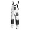 Work trousers with suspenders, white, HD, size S/48