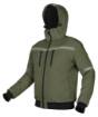 Insulated jacket with hood OUTDOOR, green, size S