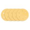 Velcro-backed sanding paper 225 mm, K80, 5 pcs, with 6 holes for sander 59G264, 59G265