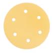 Velcro-backed sanding paper 225 mm, K80, 5 pcs, with 6 holes for sander 59G264, 59G265