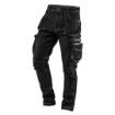 5 pockets work trousers DENIM, black, size XS