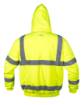 Lightly insulated high visibility work jacket, bomber jacket, yellow, size M