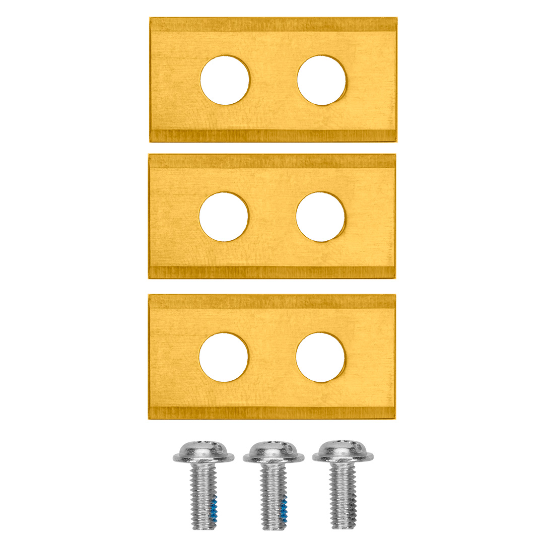 Set of titanium-coated blades for robot mower 04-621 3 pcs. titanium-coated.