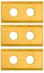Set of titanium-coated blades for robot mower 04-621 3 pcs. titanium-coated.