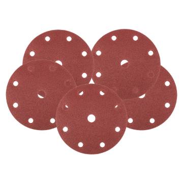 Velcro sanding discs  150 mm, P100, 5 pcs, with 9 holes for 04-721