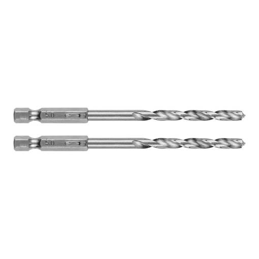 Metal drill Hex 5.0 mm, 2 pcs