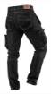 5 pockets work trousers DENIM, black, size XXXL