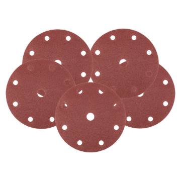 Velcro sanding discs  150 mm, P40, 5 pcs, with 9 holes for 04-721