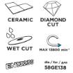 Diamond cutting disc 110 x 22.2 mm for 58GE138