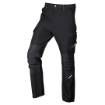 Mix&Match work trousers, 4 way stretch, black-green, size XL