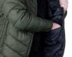 Mix&Match jacket, quilted, down, lightweight, olive-black, size S