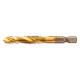 HSS TiN threading drill bit, M8 x 1.25 mm, Hex