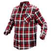 Flannel men shirt, red-black-white, size XXL