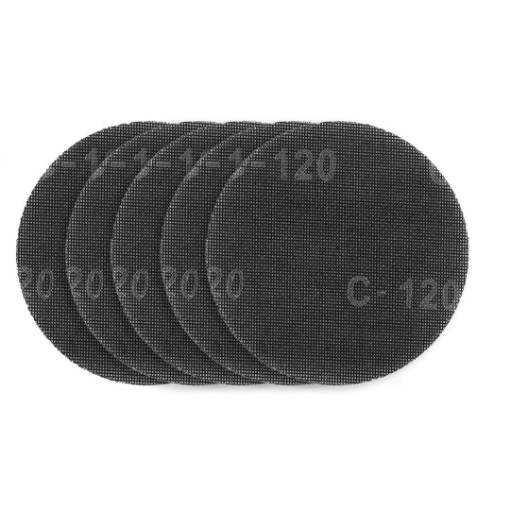 Abrasive mesh, velcro 180 mm, K120, 5 pcs for sander 59G263