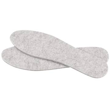 Felt shoe insoles, size 40-41