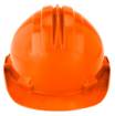 Safety helmet certified, orange