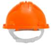 Safety helmet certified, orange