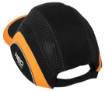 Baseball cap with reinforcement, black and orange, CE