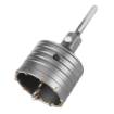 Carbide hole cutter 80 mm with HEX adapter and pilot drill bit