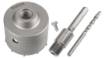 Carbide hole cutter 80 mm with HEX adapter and pilot drill bit