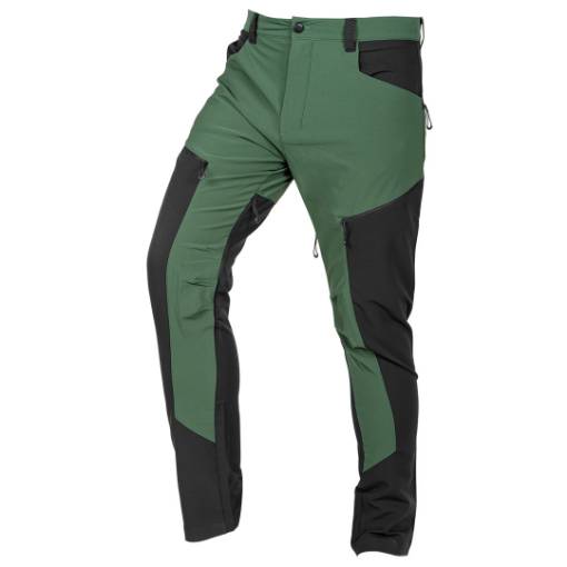 Work trousers OUTDOOR, 4 way stretch, green-grey, size XXL