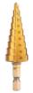 HSS TiN step drill bit set, 3-20 mm, Hex, 3 pcs