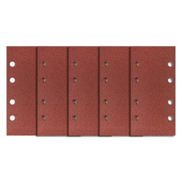 Velcro-backed sanding paper 93 x 185 mm, P100, 5 pcs, with 8 holes