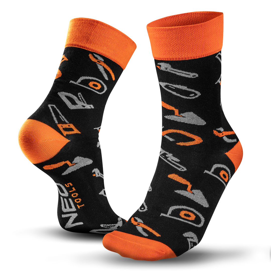 NEO TOOLS colour socks, size 43-46