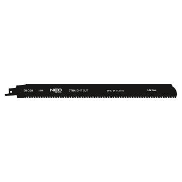 Sabre saw blade for straight cuts in thick metals (5-250 mm), 300 mm, HM