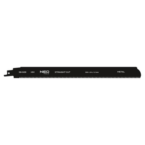Sabre saw blade for straight cuts in thick metals (5-250 mm), 300 mm, HM