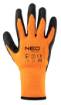 Insulated work gloves, latex coated polyester, 2242X, size 10