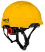 Industrial helmet for working at heights, yellow