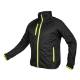 Mix&Match Softshell jacket, black and yellow, size M