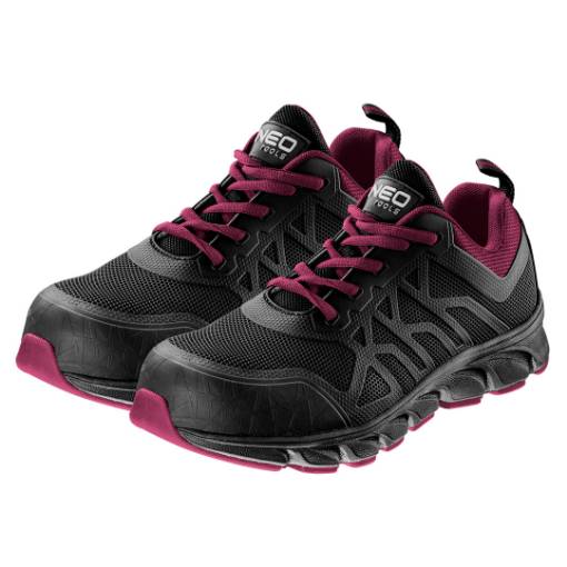 Women's work shoes, S1 PS SR FO, metal free, size 37