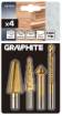 Step drills 4-12 mm, reamer 12.4 mm, router bit 6x90 mm, countersink 8-20 mm TiN