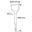 SDS chisel Max 50 x 400 mm, 25 deg.