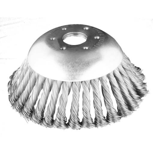 Steel wire brush for gass cutter 150 x 25.4 mm, hard