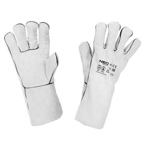 Long welding gloves with kevlar thread, MAG type A, EN 388: 4332X & EN 407: 442X4X