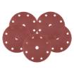 Velcro sanding discs  150 mm, P80, 5 pcs, with 9 holes for 04-721