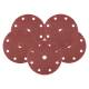 Velcro sanding discs  150 mm, P80, 5 pcs, with 9 holes for 04-721
