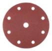 Velcro sanding discs  150 mm, P80, 5 pcs, with 9 holes for 04-721