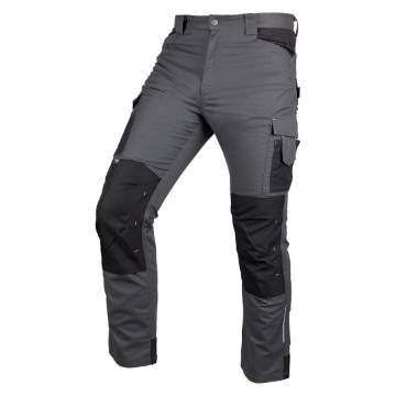 Mix&Match work trousers, Canvas, Cordura reinforcements, grey/black, size M
